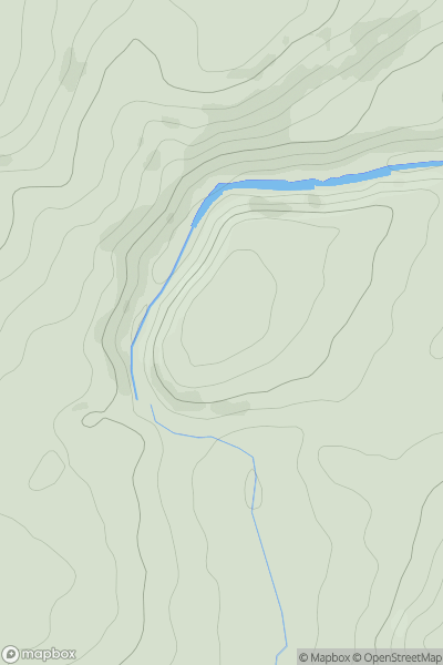 Thumbnail image for Moatlow Knob showing contour plot for surrounding peak