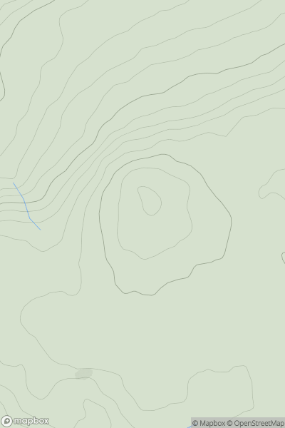 Thumbnail image for Idle Hill showing contour plot for surrounding peak