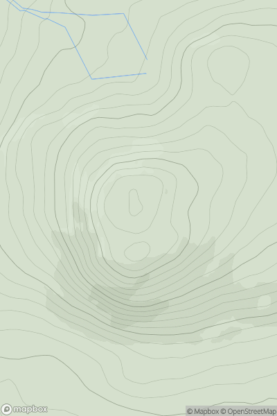 Thumbnail image for Largo Law showing contour plot for surrounding peak
