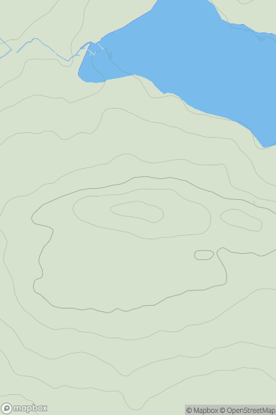 Thumbnail image for Colne Edge showing contour plot for surrounding peak