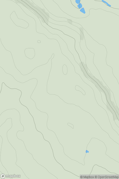 Thumbnail image for Hanchurch Hills showing contour plot for surrounding peak