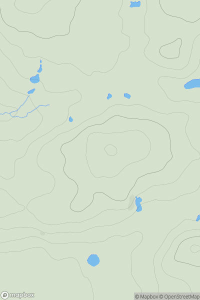 Thumbnail image for Banktop Hill showing contour plot for surrounding peak