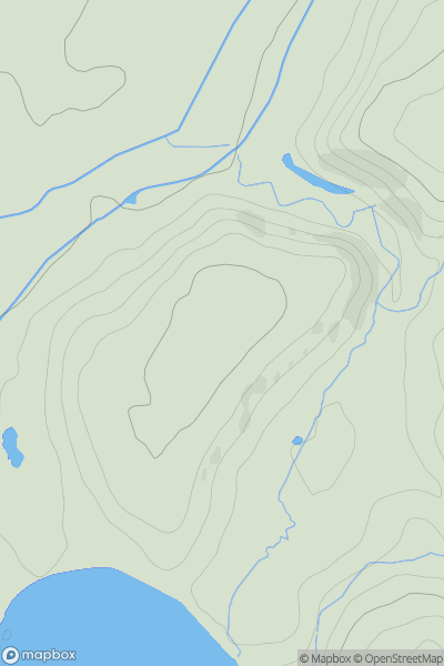 Thumbnail image for Cleggswood Hill showing contour plot for surrounding peak