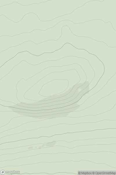 Thumbnail image for Turin Hill showing contour plot for surrounding peak
