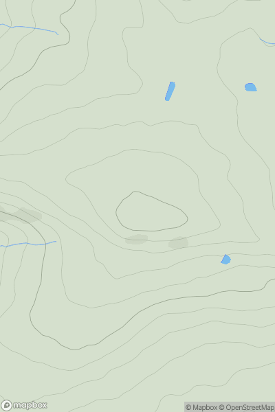 Thumbnail image for Hardwick Hill showing contour plot for surrounding peak