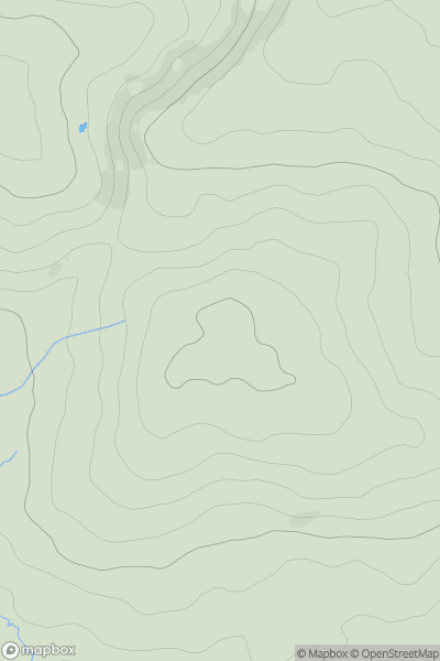 Thumbnail image for Rakestones Hill showing contour plot for surrounding peak