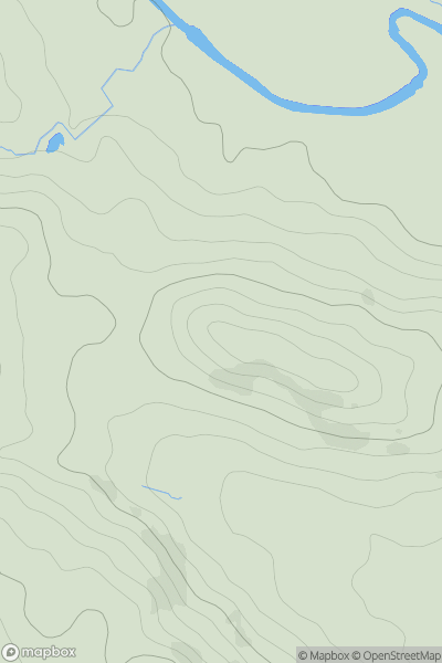 Thumbnail image for Oker Hill (Oaker Hill) showing contour plot for surrounding peak