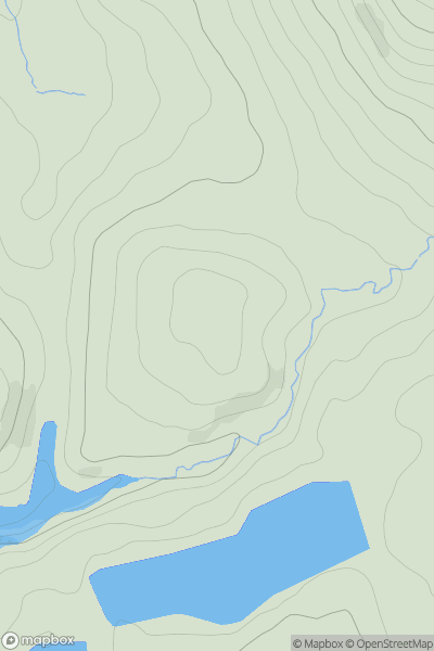 Thumbnail image for Holme Wood Hill showing contour plot for surrounding peak