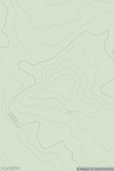 Thumbnail image for Coombesdale Hill showing contour plot for surrounding peak