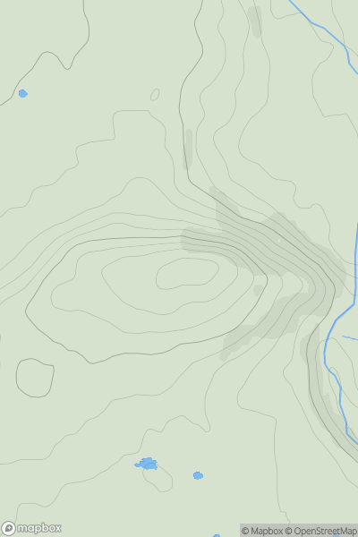 Thumbnail image for Hoghton Tower showing contour plot for surrounding peak