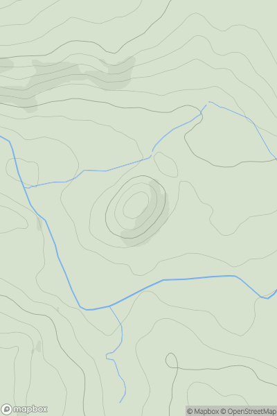 Thumbnail image for Fober Knoll showing contour plot for surrounding peak