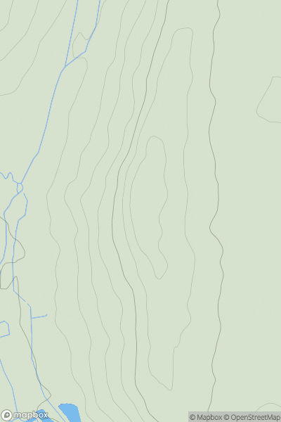 Thumbnail image for Stretton Edge showing contour plot for surrounding peak