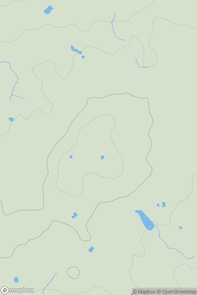 Thumbnail image for Woore Hill showing contour plot for surrounding peak