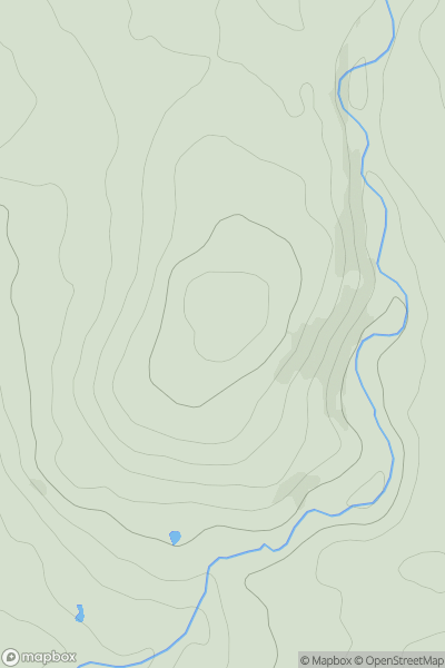 Thumbnail image for Sullom Hill showing contour plot for surrounding peak