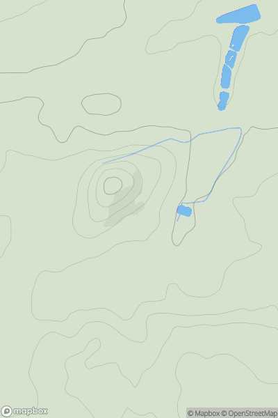 Thumbnail image for Mansfield Hill showing contour plot for surrounding peak
