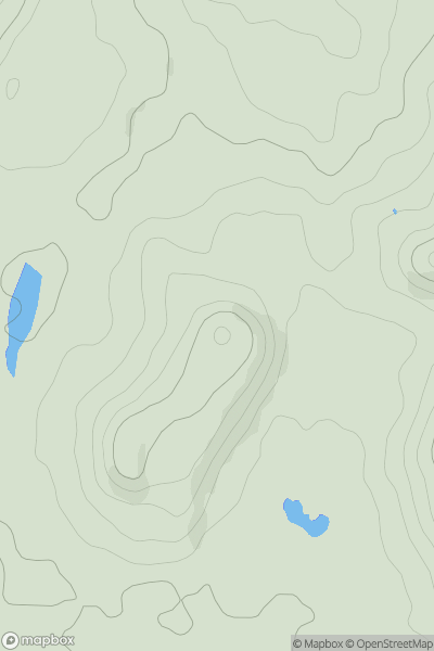 Thumbnail image for Harthill showing contour plot for surrounding peak
