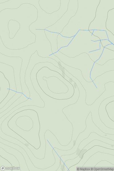 Thumbnail image for Hill of Stake showing contour plot for surrounding peak