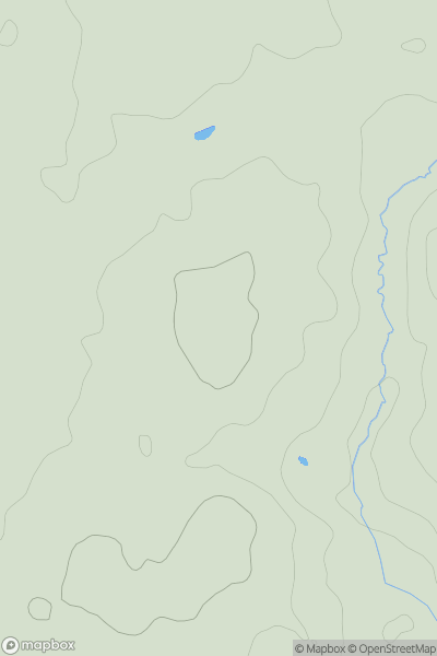 Thumbnail image for Glade Wood Hill showing contour plot for surrounding peak