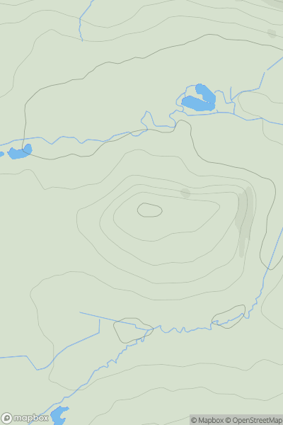 Thumbnail image for Cobnar Hill showing contour plot for surrounding peak
