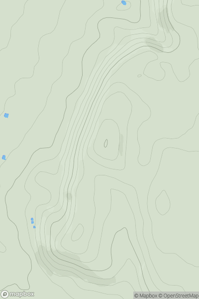 Thumbnail image for Woodhouse Hill showing contour plot for surrounding peak