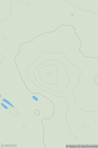 Thumbnail image for Stafford Castle showing contour plot for surrounding peak