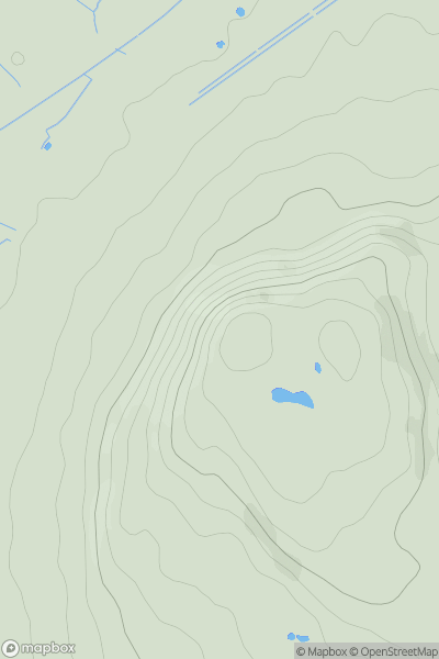 Thumbnail image for Helsby Hill showing contour plot for surrounding peak