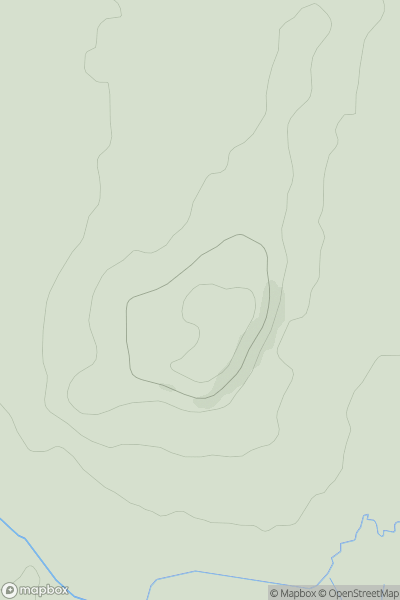 Thumbnail image for Puleston Hill showing contour plot for surrounding peak