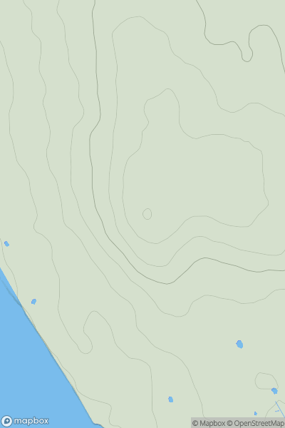 Thumbnail image for Caldy Hill showing contour plot for surrounding peak