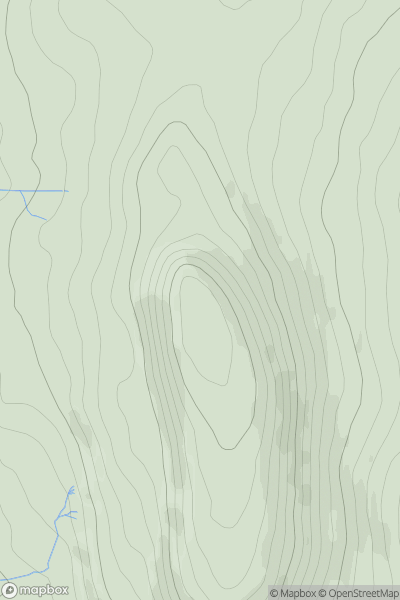 Thumbnail image for Easterside Hill showing contour plot for surrounding peak