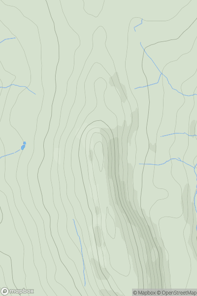 Thumbnail image for Hawnby Hill showing contour plot for surrounding peak