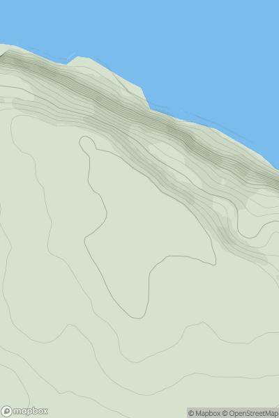 Thumbnail image for Rockhole Hill showing contour plot for surrounding peak