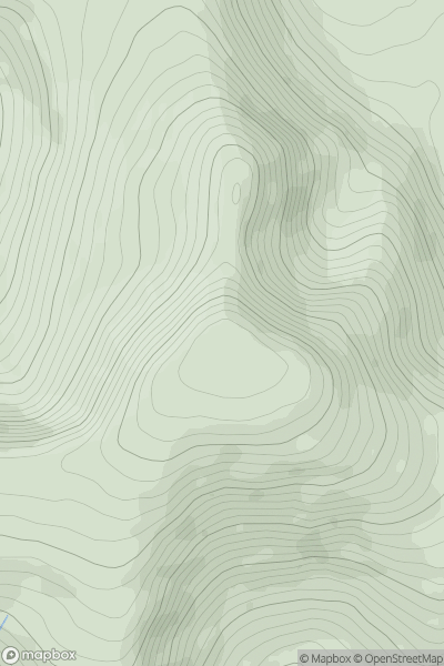 Thumbnail image for Merrick showing contour plot for surrounding peak