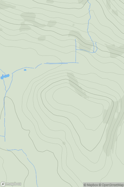 Thumbnail image for Kilburn Hill showing contour plot for surrounding peak