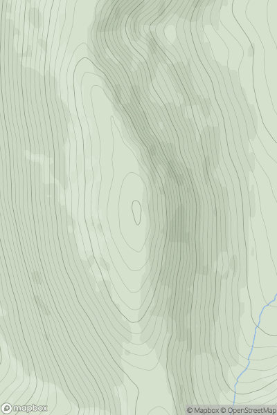 Thumbnail image for Carlin's Cairn showing contour plot for surrounding peak