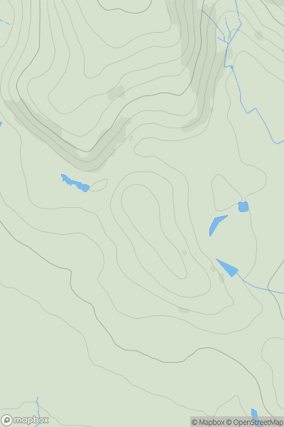 Thumbnail image for Ward Oak Hill showing contour plot for surrounding peak