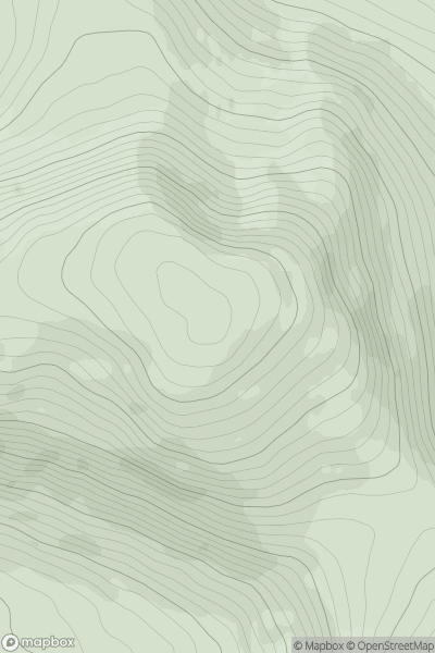 Thumbnail image for Kirriereoch Hill showing contour plot for surrounding peak