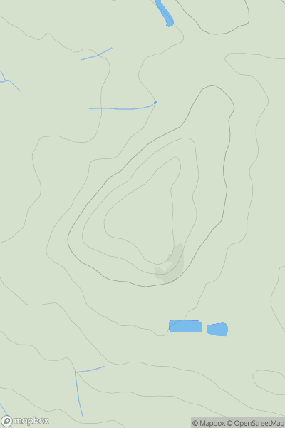 Thumbnail image for Snape Hill showing contour plot for surrounding peak