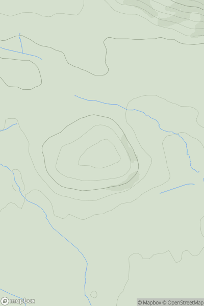 Thumbnail image for Brink Hill showing contour plot for surrounding peak