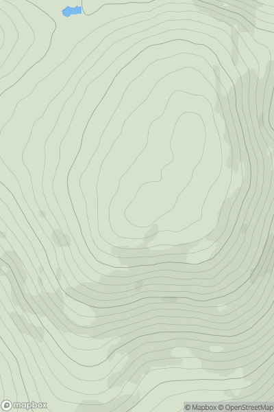 Thumbnail image for Meikle Millyea showing contour plot for surrounding peak