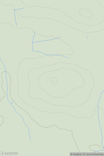 Thumbnail image for Wildon Hill showing contour plot for surrounding peak