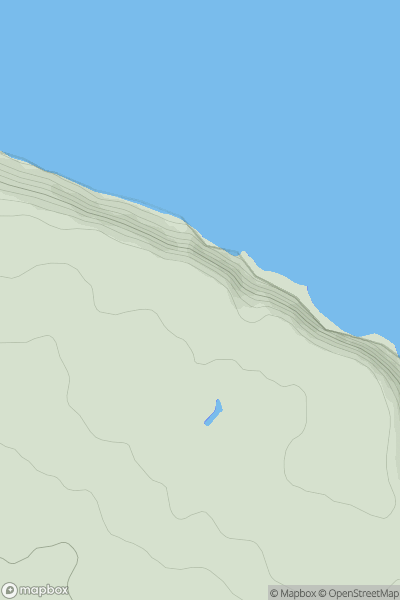 Thumbnail image for Gristhorpe Cliff showing contour plot for surrounding peak