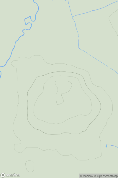 Thumbnail image for Edstone Hill showing contour plot for surrounding peak
