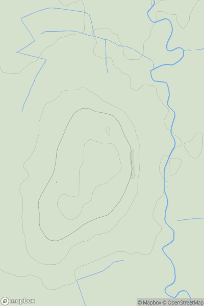 Thumbnail image for Normanby Hill showing contour plot for surrounding peak