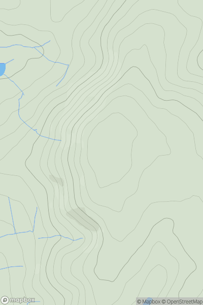 Thumbnail image for Cothercott Hill showing contour plot for surrounding peak