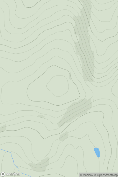 Thumbnail image for Dowke Hill showing contour plot for surrounding peak