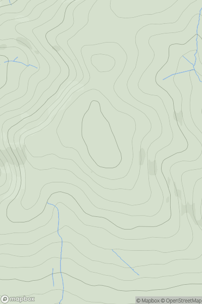 Thumbnail image for Linley Hill - Norbury Hill showing contour plot for surrounding peak