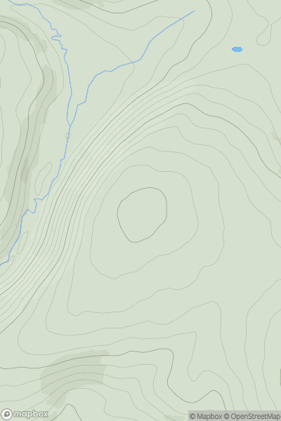 Thumbnail image for Reilth Top showing contour plot for surrounding peak