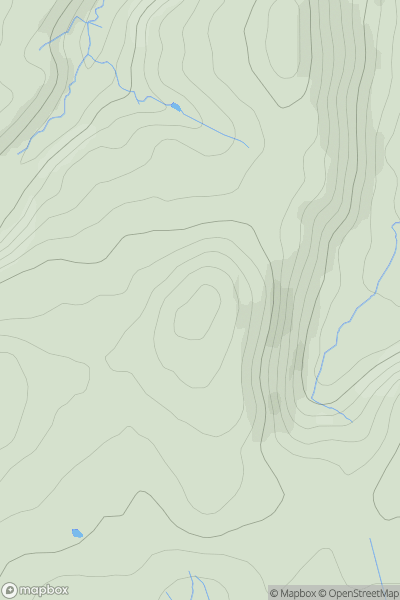 Thumbnail image for Shelve Hill showing contour plot for surrounding peak