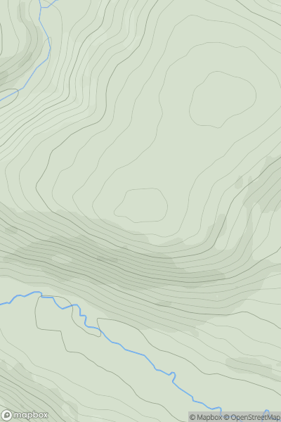 Thumbnail image for Hodre Hill showing contour plot for surrounding peak