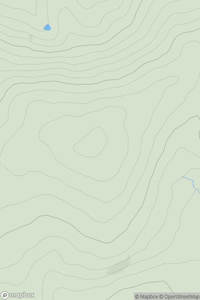 Thumbnail image for Clun Hill showing contour plot for surrounding peak